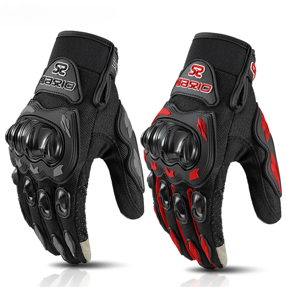 Motorcycle Gear Gloves - Summer Breathable Full Finger Motorcycle Gloves
