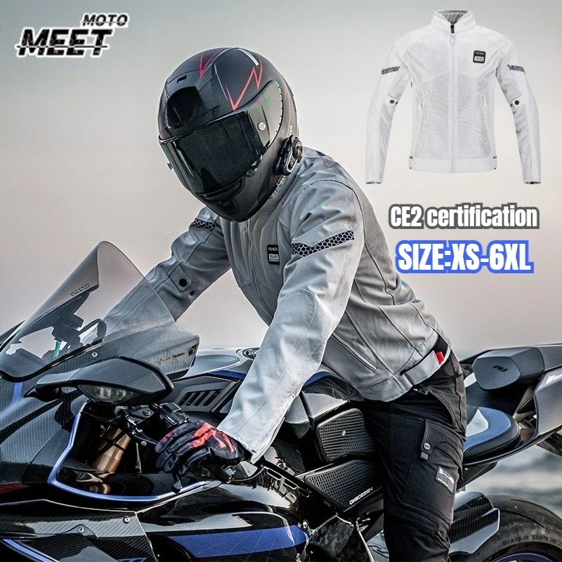 Motorcycle Gear Outfit - Motorcycle Jacket Summer Soft Mesh Protector