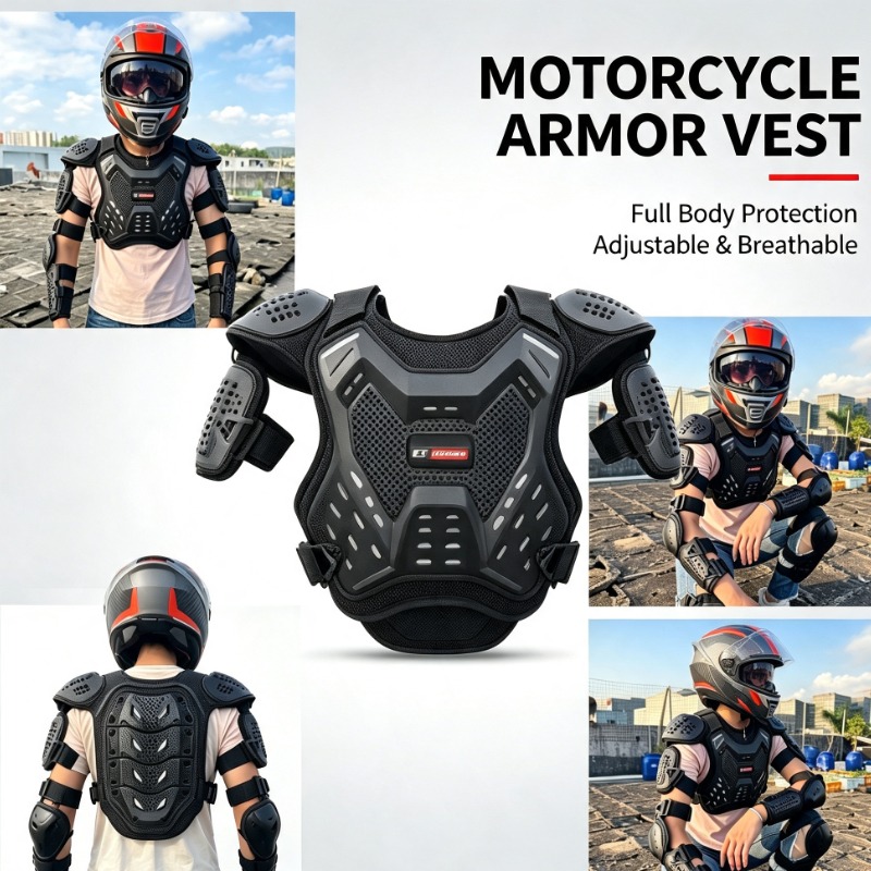 Motorcycle Gear Equipment - Motorcycle Youth Protection Gear, Shock-absorbing Motorcycle