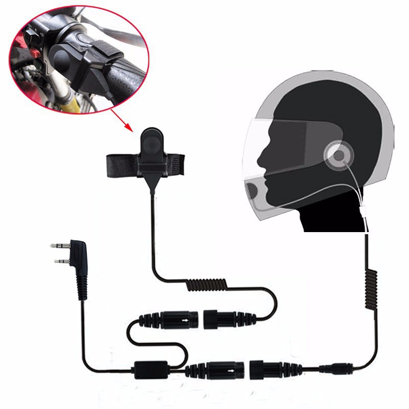 Intercom Headset Helmet - Motorcycle Walkie Talkie Helmet Headset Motorbike