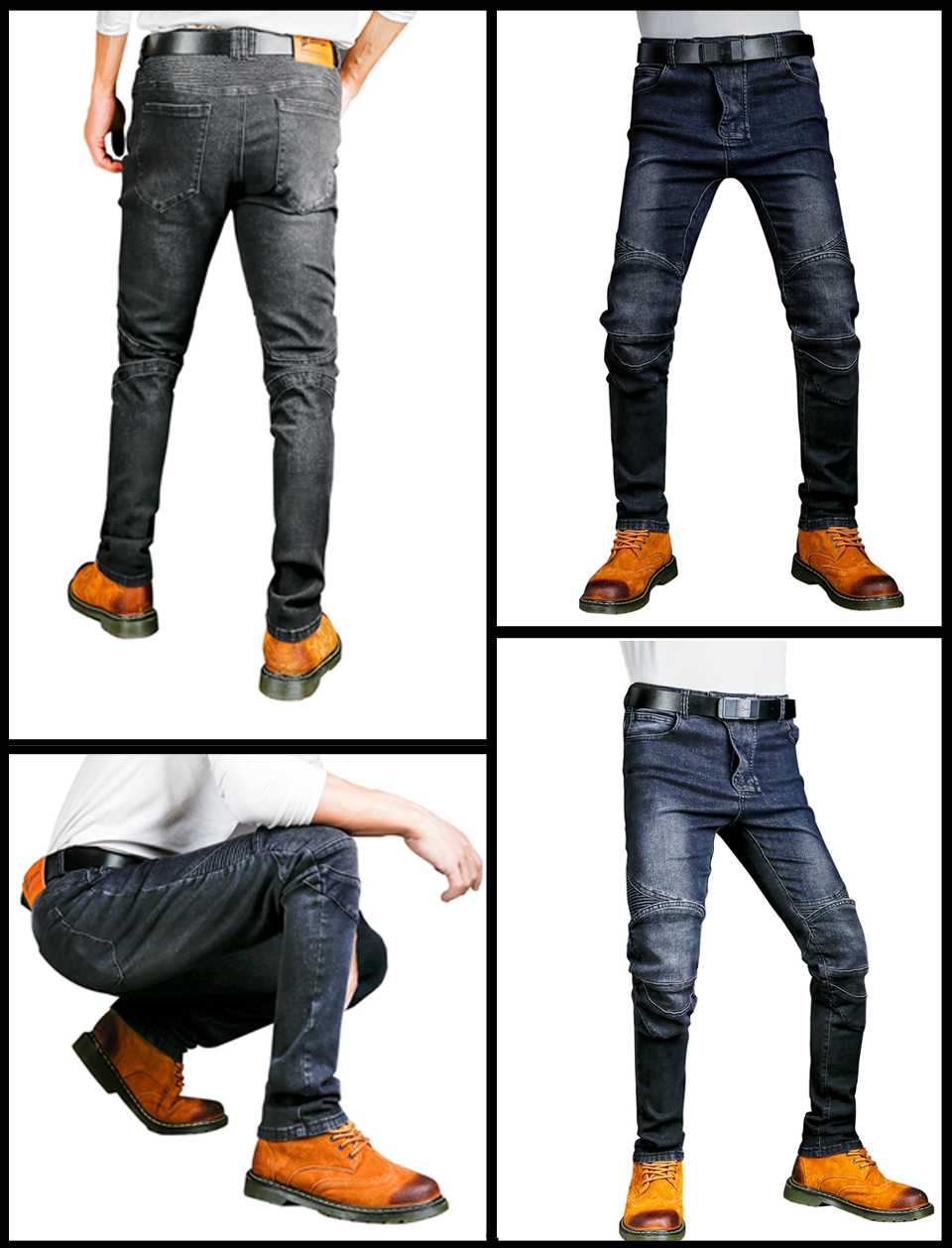 Motorcycle Jeans Men Blue Dirt - Motorcycle Gear Blue 评论和价格