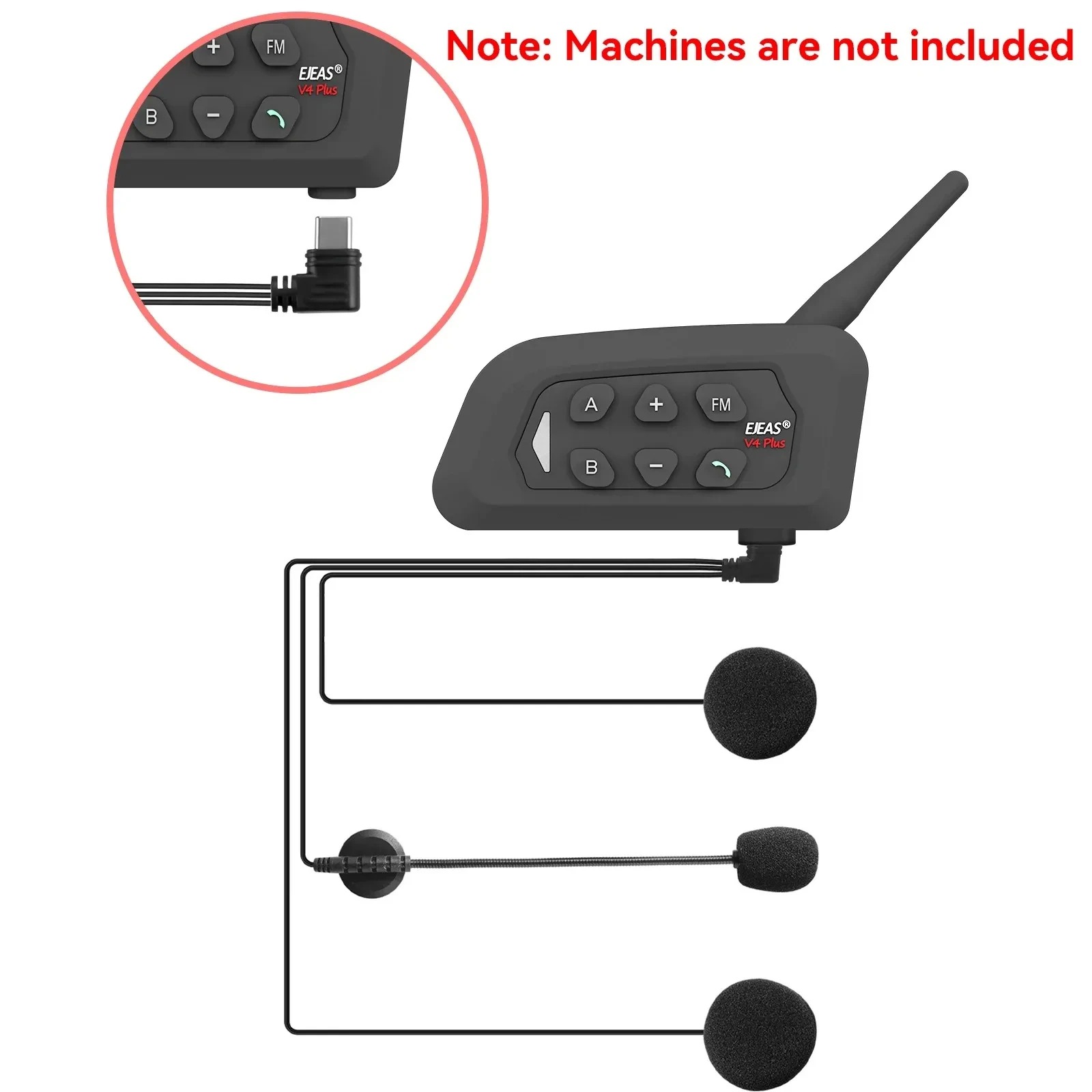 EJEAS V6 PRO /V4 PLUS Motorcyc - Intercom Headset Helmet 评论和价格