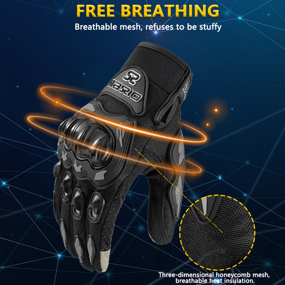 Summer Breathable Full Finger  - Motorcycle Gear Gloves 评论和价格