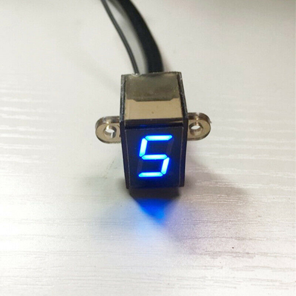 LED Motorcycle Gear Indicator  - Motorcycle Gear Blue 评论和价格