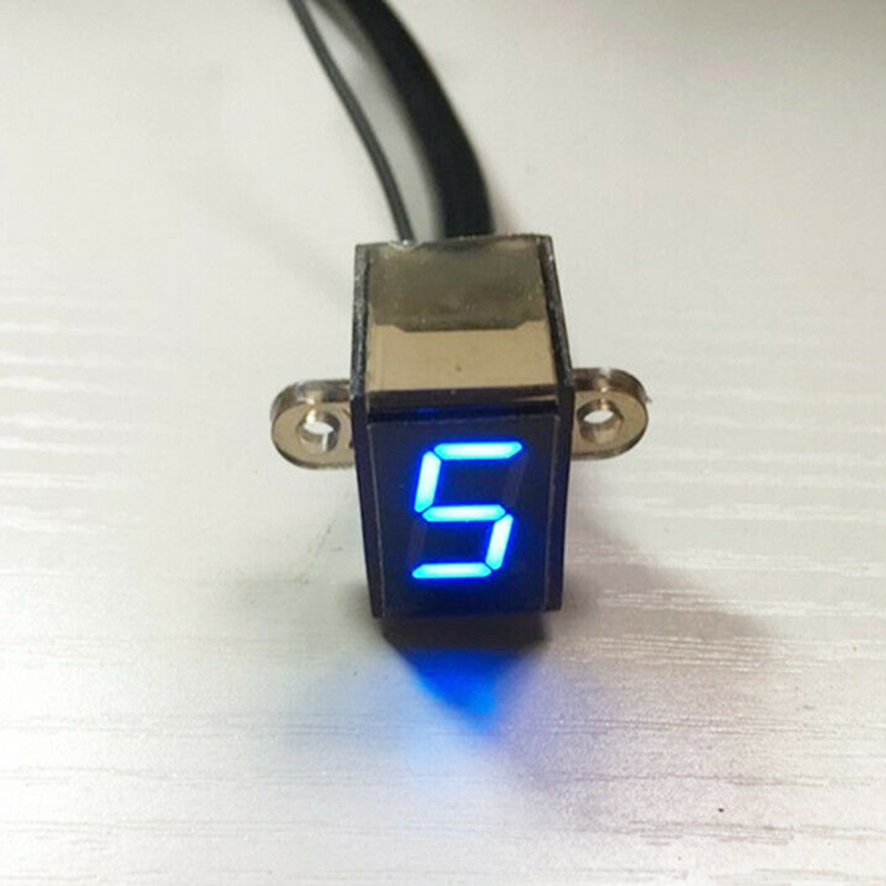 LED Motorcycle Gear Indicator  - Motorcycle Gear Blue 评论和价格