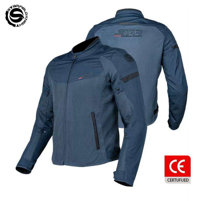 SFK Blue Motorcycle Jacket Spr - Motorcycle Gear Blue 评论和价格