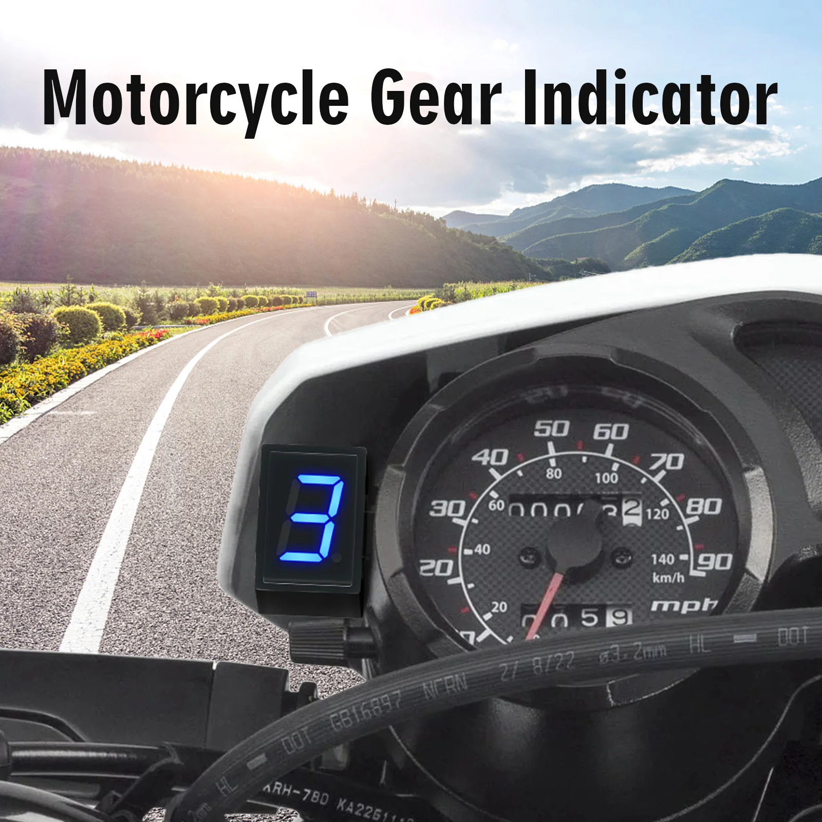 Super 6 Speed Display Universa - Motorcycle Gear Blue 评论和价格