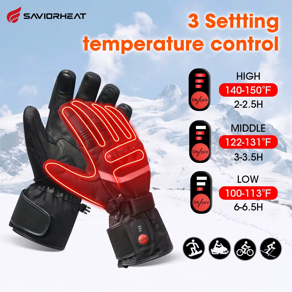 Savior Heat 100% Waterproof Mo - Motorcycle Gear Gloves 评论和价格