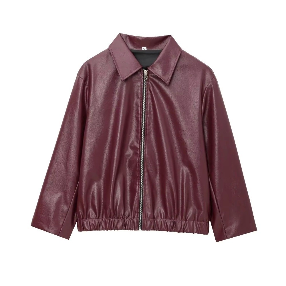 Vintage PU Leather Jacket Matt - Motorcycle Gear Outfit 评论和价格