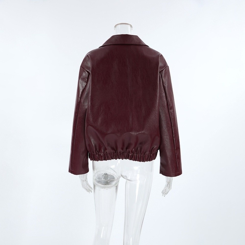 Vintage PU Leather Jacket Matt - Motorcycle Gear Outfit 评论和价格