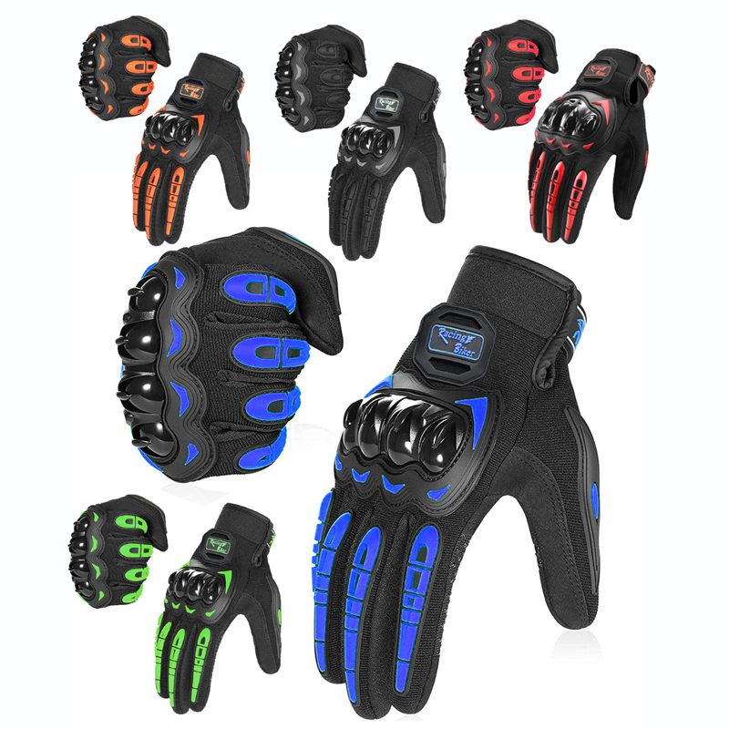 Motorcycle Racing Gloves Fall  - Motorcycle Gear Blue 评论和价格
