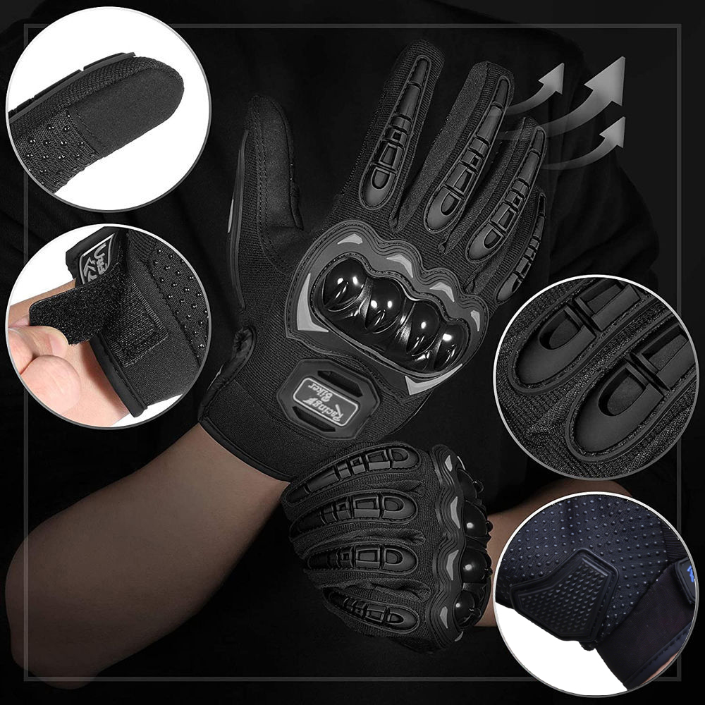 Motorcycle Racing Gloves Fall  - Motorcycle Gear Blue 评论和价格