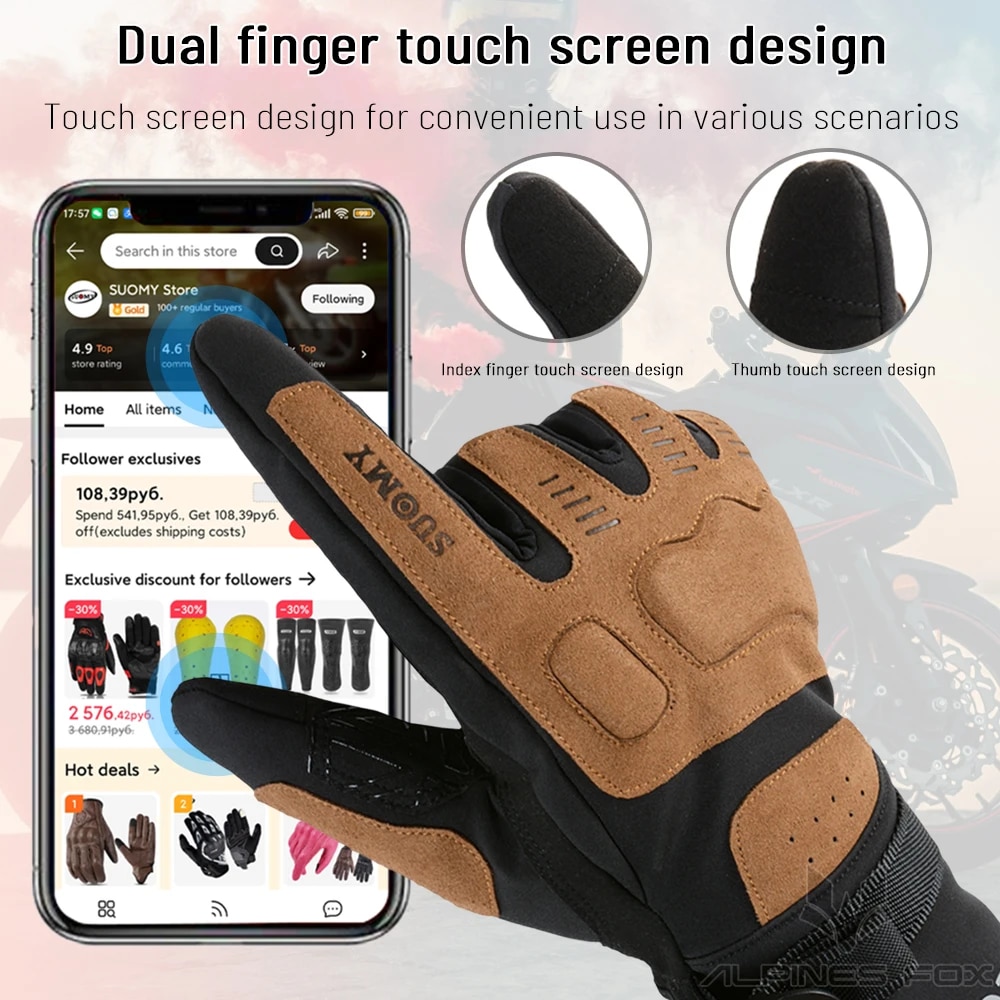 Motorcycle Gloves Windproof Wa - Motorcycle Gear Gloves 评论和价格
