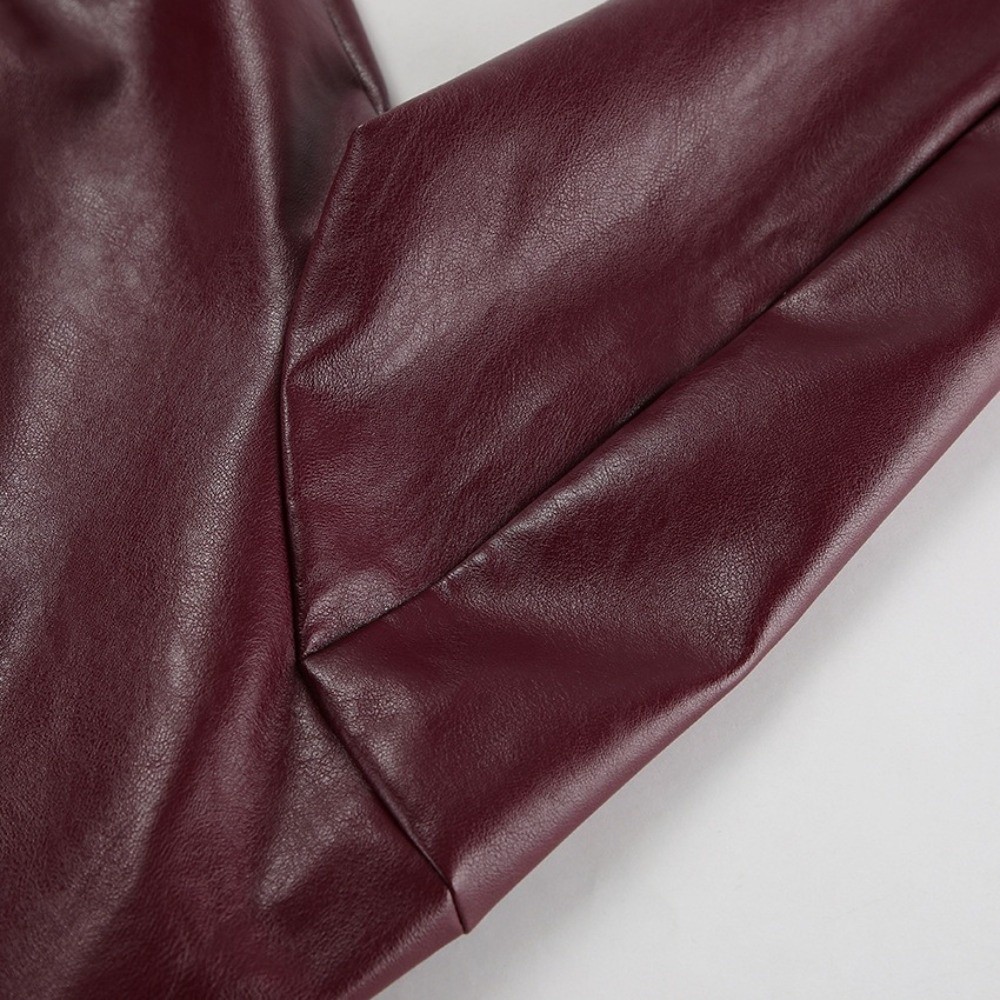 Vintage PU Leather Jacket Matt - Motorcycle Gear Outfit 评论和价格