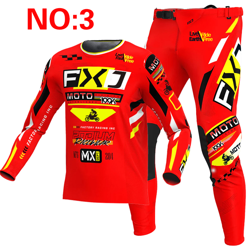 2025 FXJ motocross jersey and  - Motorcycle Gear Blue 评论和价格
