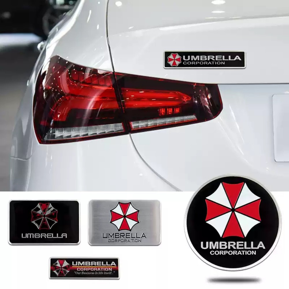 3D Metal Umbrella Car Emblem B - Motorcycle Gear Logo 评论和价格