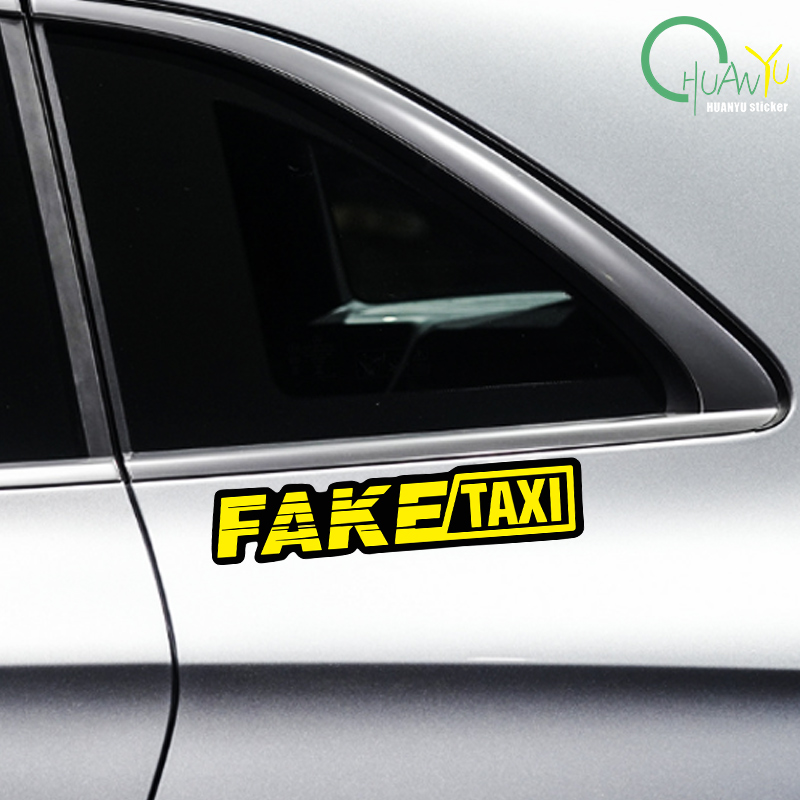 Yellow Fake Taxi Logo Pvc Wate - Motorcycle Gear Logo 评论和价格