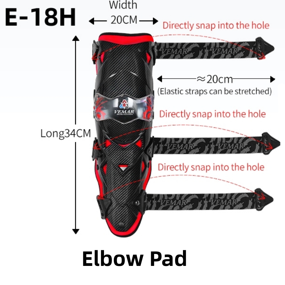 Red Motocross Elbow Pads Motor - Motorcycle Gear Equipment 评论和价格