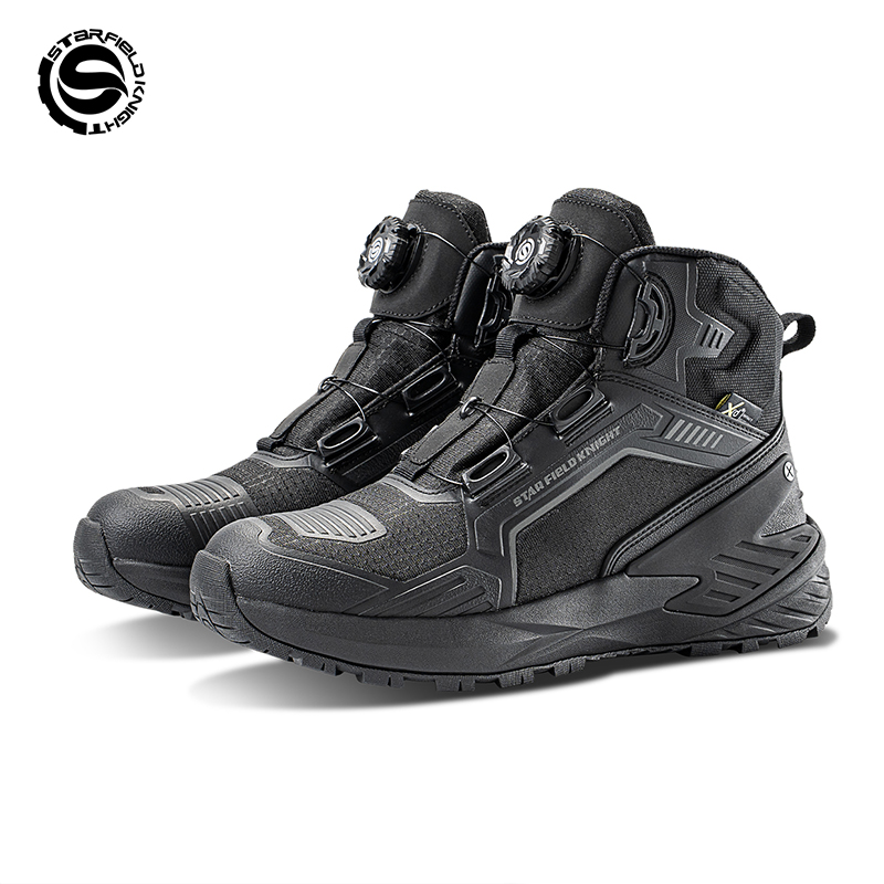 SFK Black Motorcycle Protectiv - Motorcycle Gear Boots 评论和价格